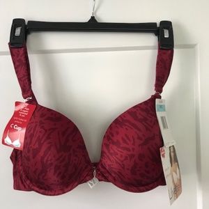 Lilyette Custom Lift Uplifting Bra 36C - RED! Can't Get This In Stores Anymore!